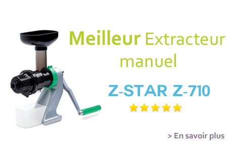 Z-Star Z-710, le meilleur extracteur de jus manuel